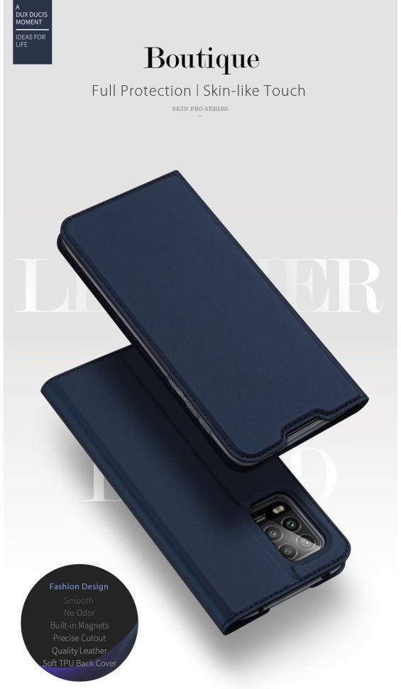 Dux Ducis Skin Pro Series Xiaomi Mi 10 Lite Hoesje Portemonnee Blauw afbeelding 11