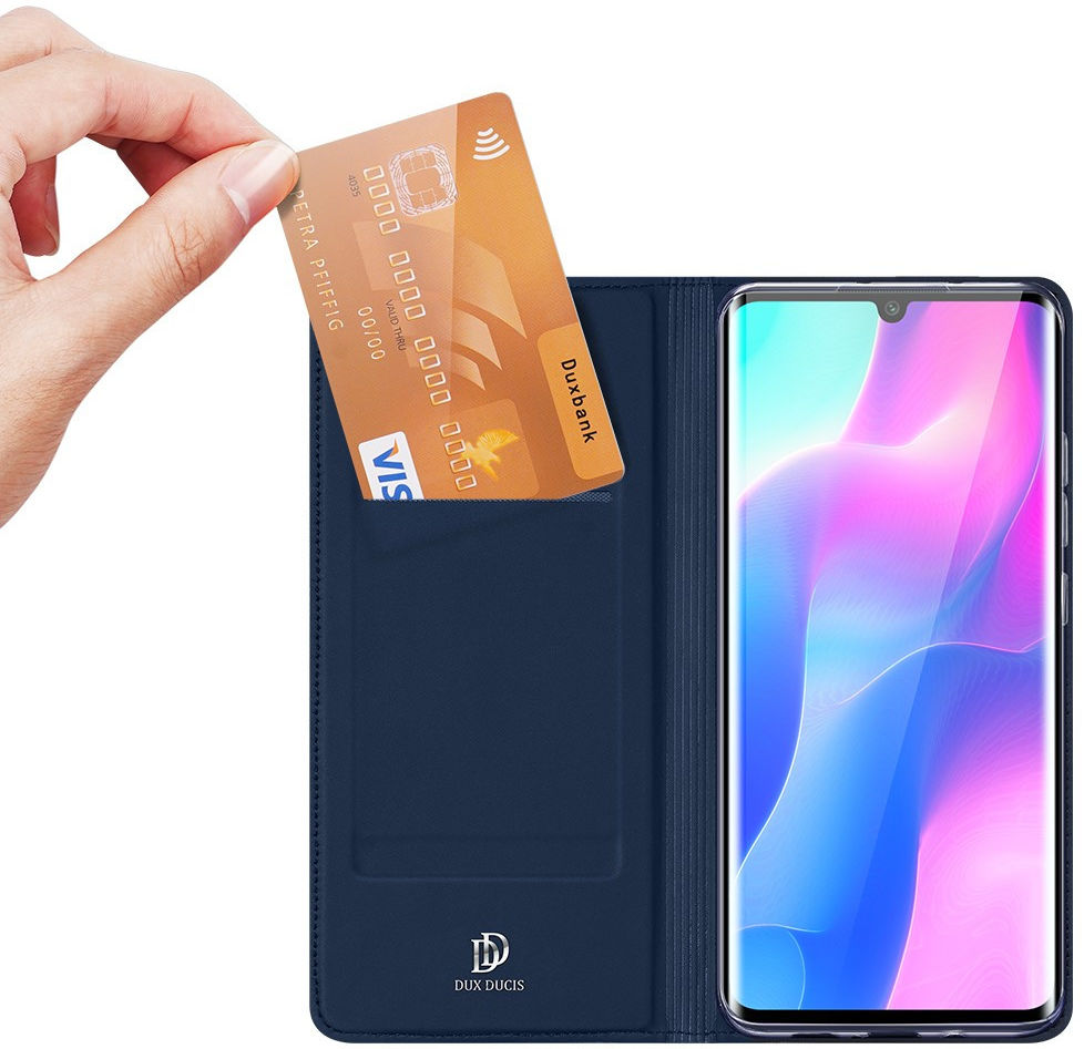 Dux Ducis Skin Pro Series Xiaomi Note 10 Lite Hoesje Portemonnee Blauw afbeelding 2