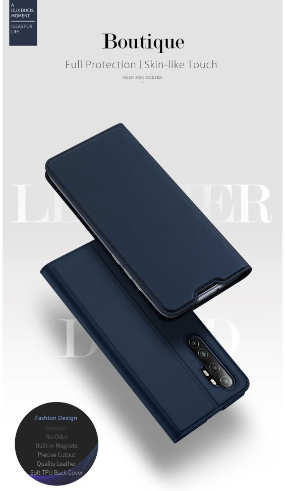 Dux Ducis Skin Pro Series Xiaomi Note 10 Lite Hoesje Portemonnee Blauw afbeelding 10