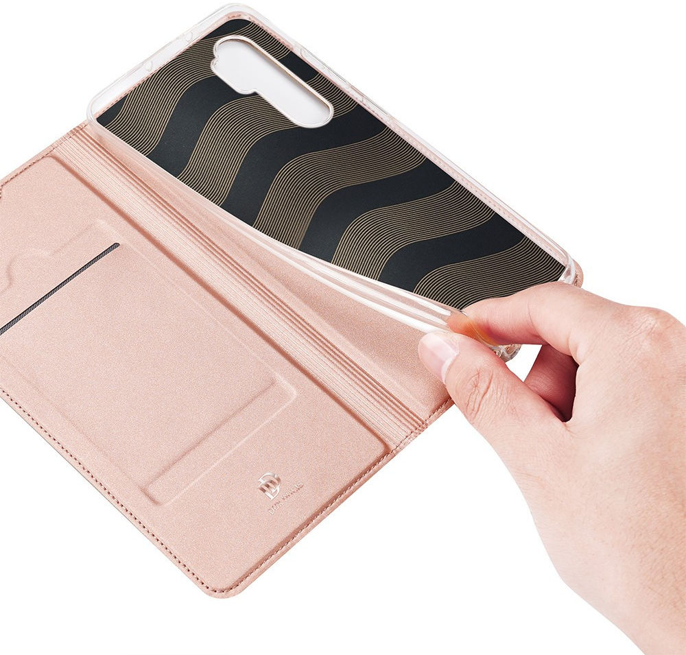 Dux Ducis Skin Pro Series Xiaomi Note 10 Lite Hoesje Portemonnee Roze afbeelding 8