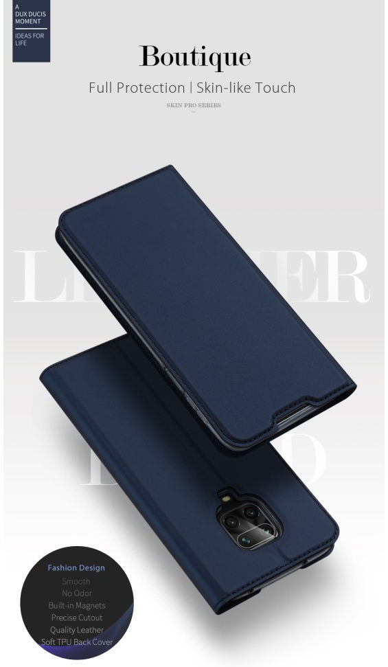 Dux Ducis Skin Pro Series Redmi Note 9S / Note 9 Pro Hoesje Blauw afbeelding 10