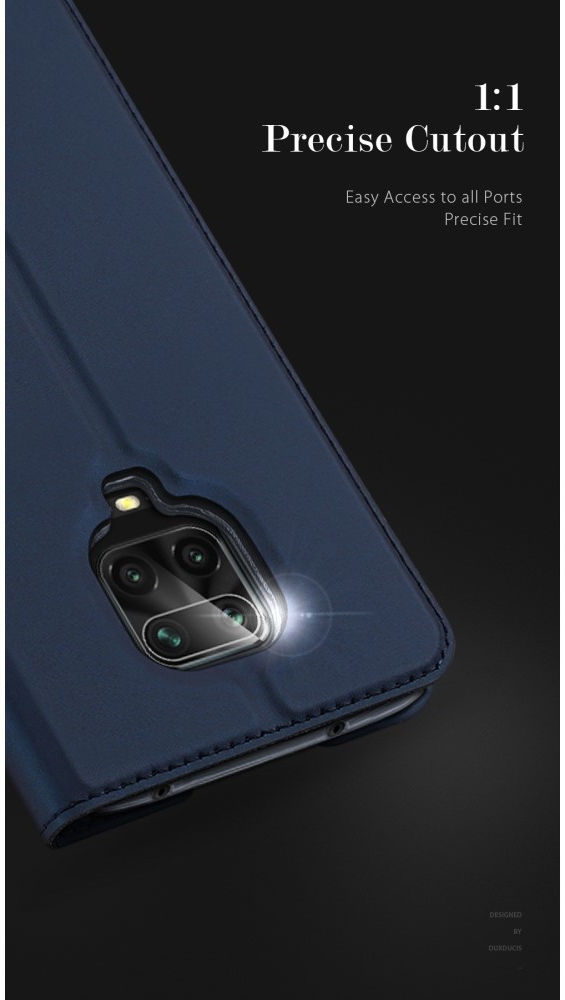 Dux Ducis Skin Pro Series Redmi Note 9S / Note 9 Pro Hoesje Blauw afbeelding 14