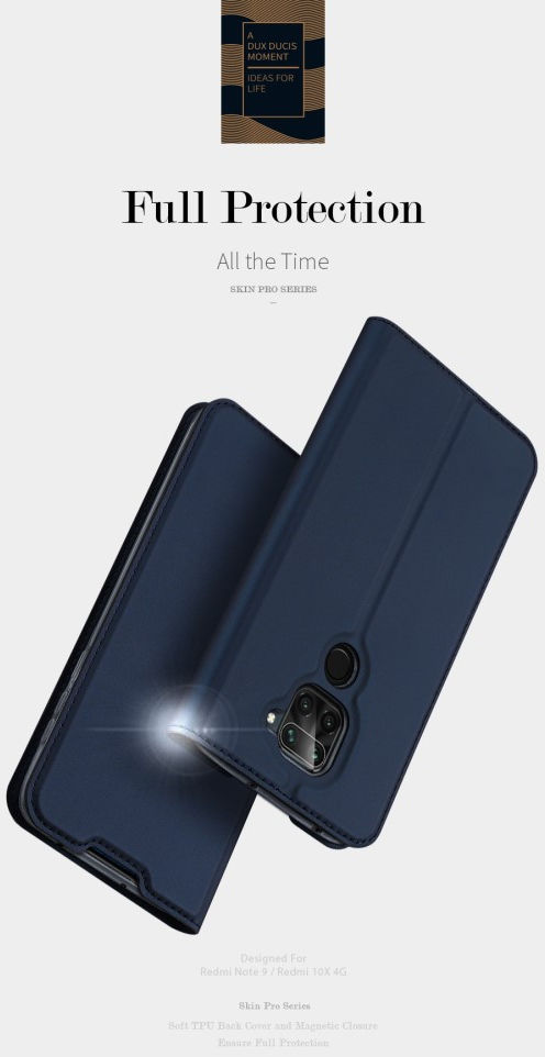 Dux Ducis Skin Pro Series Xiaomi Redmi Note 9 Hoesje Portemonnee Zwart afbeelding 20