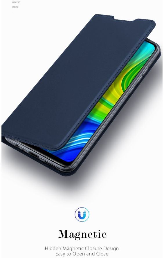 Dux Ducis Skin Pro Series Xiaomi Redmi Note 9 Hoesje Portemonnee Zwart afbeelding 23