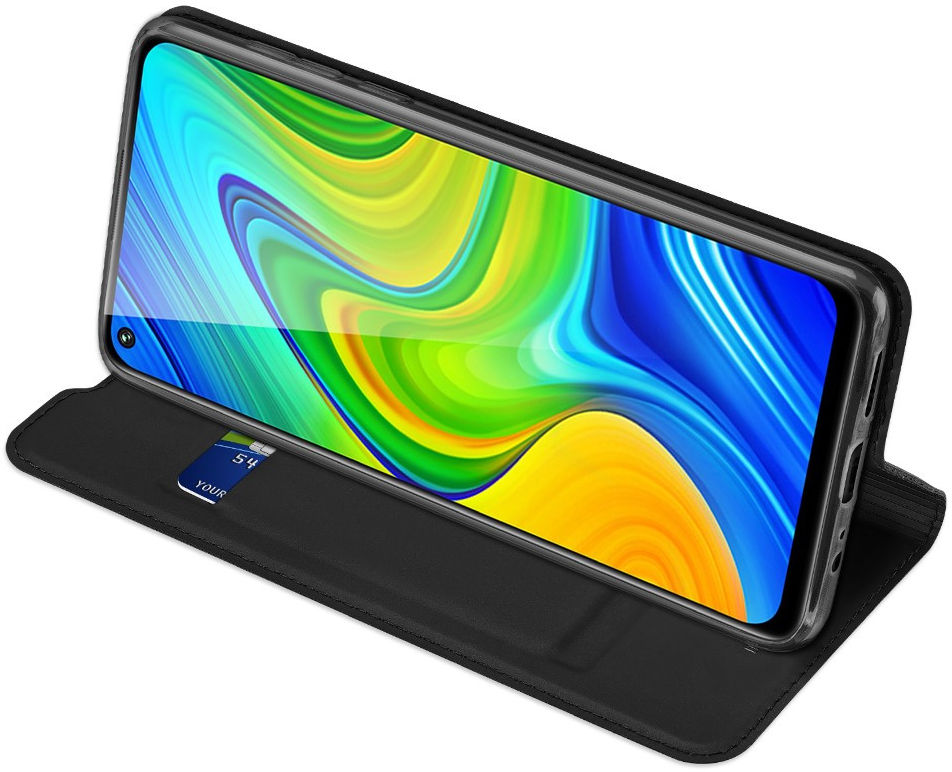 Dux Ducis Skin Pro Series Xiaomi Redmi Note 9 Hoesje Portemonnee Zwart afbeelding 6