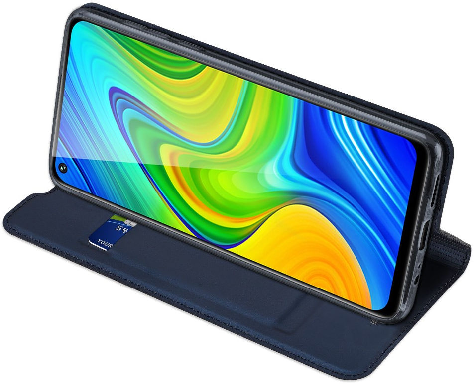 Dux Ducis Skin Pro Series Xiaomi Redmi Note 9 Hoesje Portemonnee Blauw afbeelding 6
