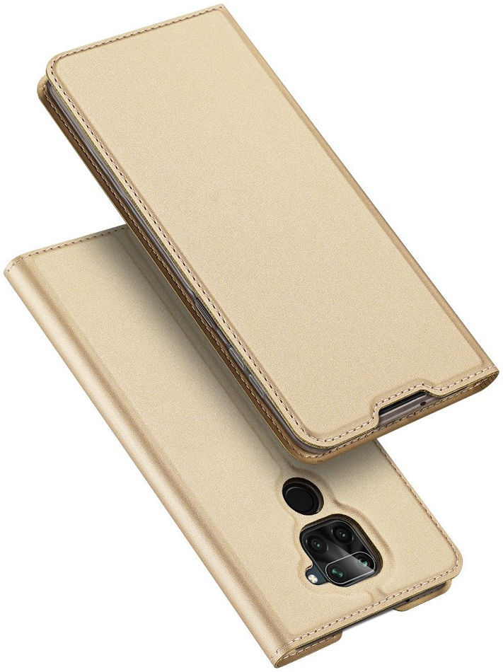 Dux Ducis Skin Pro Series Xiaomi Redmi Note 9 Hoesje Portemonnee Goud afbeelding 1