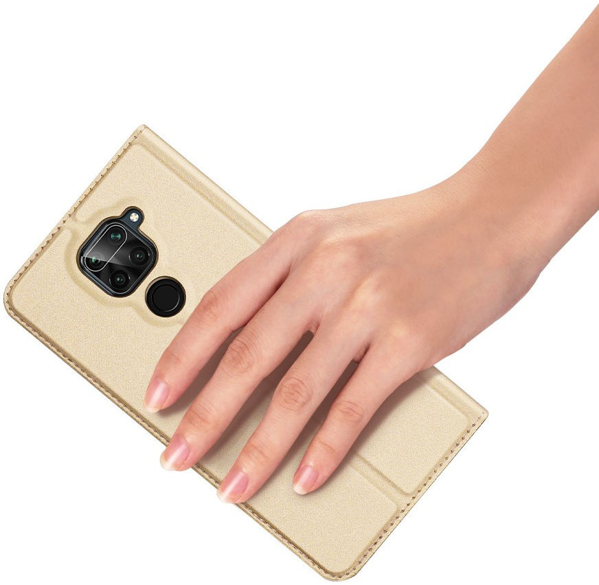 Dux Ducis Skin Pro Series Xiaomi Redmi Note 9 Hoesje Portemonnee Goud afbeelding 7