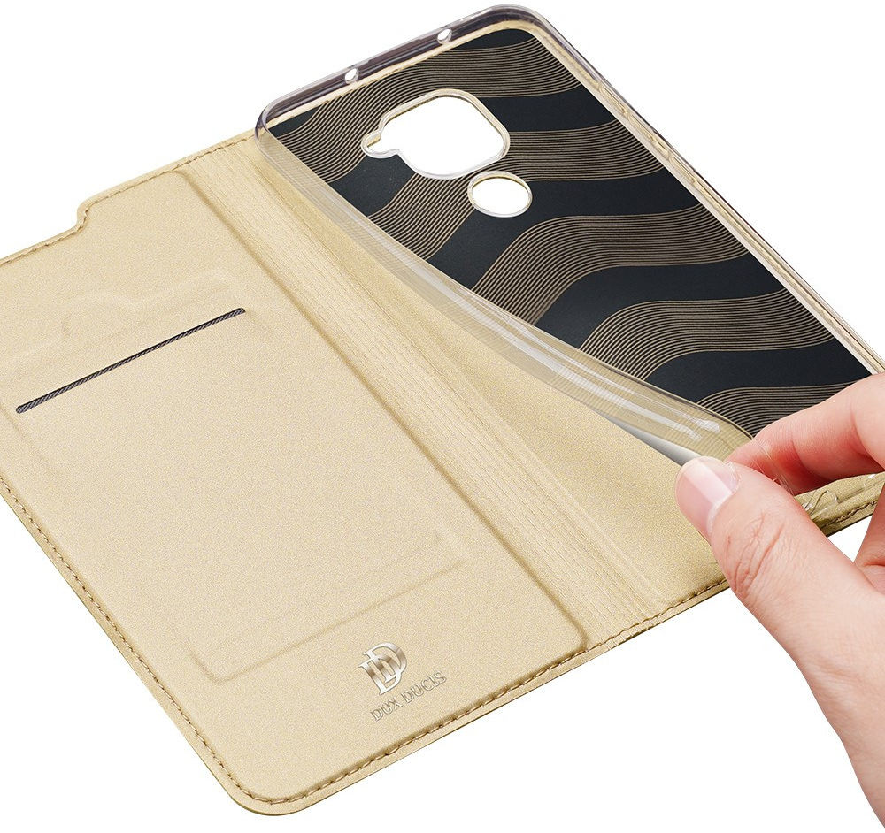 Dux Ducis Skin Pro Series Xiaomi Redmi Note 9 Hoesje Portemonnee Goud afbeelding 8