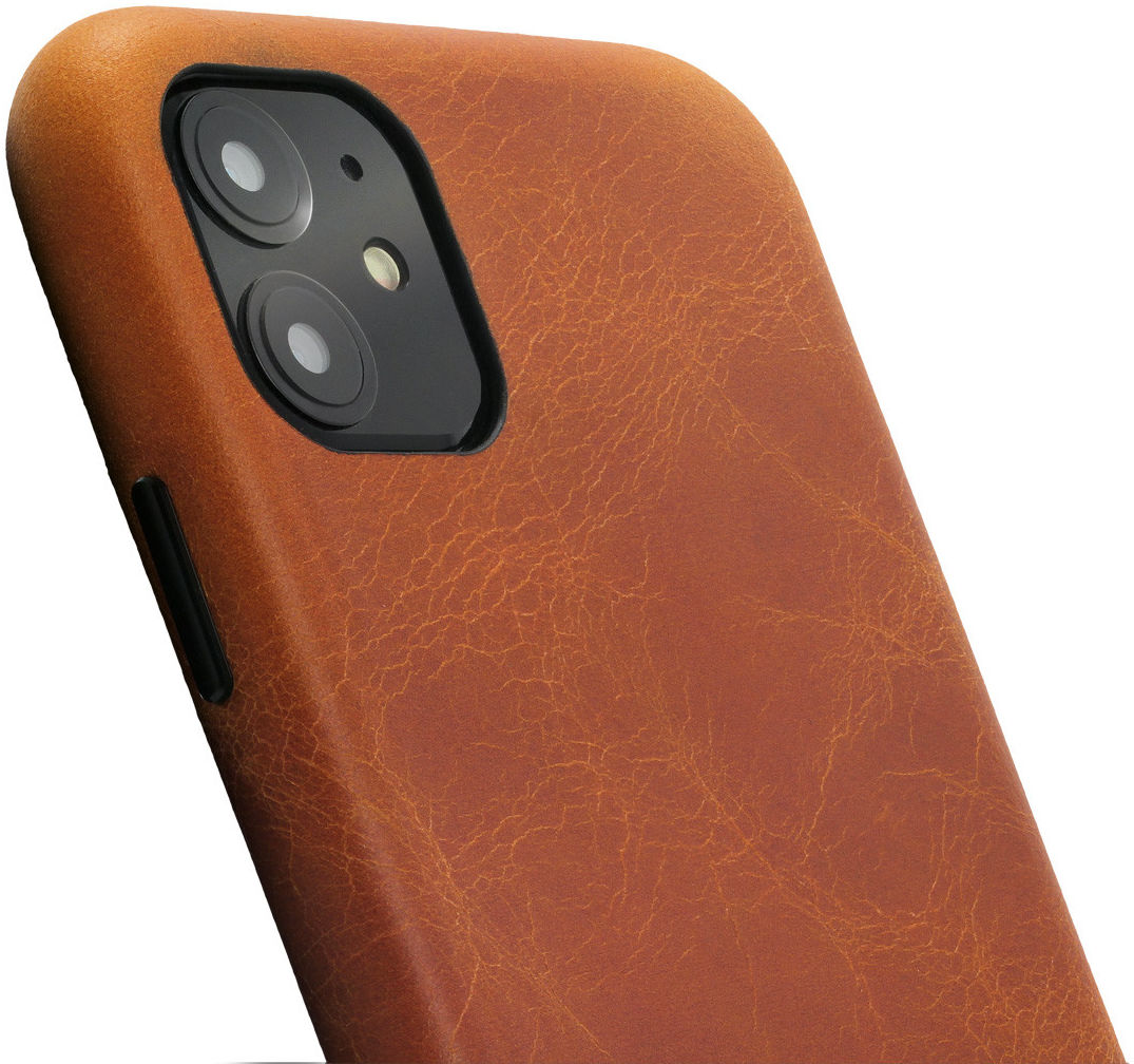 Minim Apple iPhone 11 Hoesje Back Cover Hoesje Cognac afbeelding 1