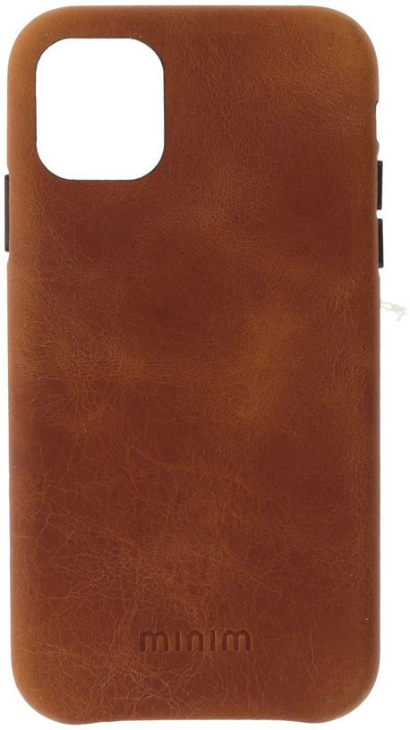 Minim Apple iPhone 11 Hoesje Back Cover Hoesje Cognac afbeelding 2