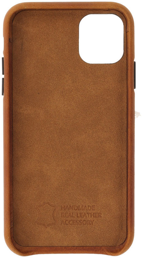 Minim Apple iPhone 11 Hoesje Back Cover Hoesje Cognac afbeelding 4