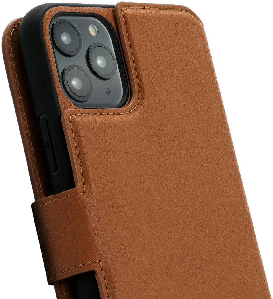 Minim 2-in-1 Apple iPhone 11 Pro Hoesje Book Case en Back Cover Bruin afbeelding 2