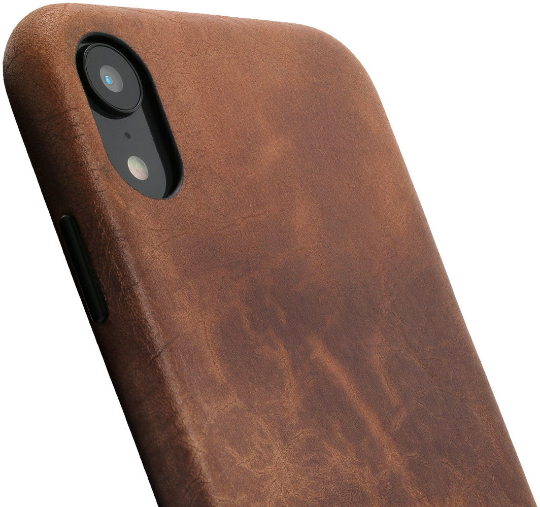 Minim Apple iPhone XR Hoesje Back Cover Hoesje Bruin afbeelding 1
