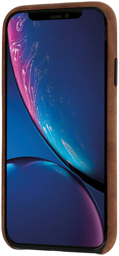 Minim Apple iPhone XR Hoesje Back Cover Hoesje Bruin afbeelding 3