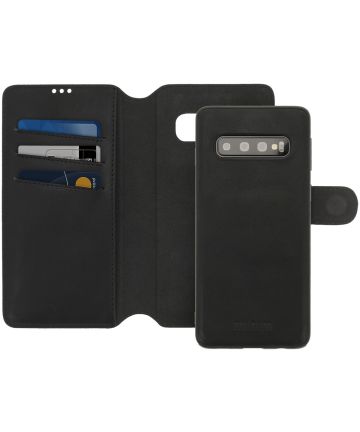 Minim 2-in-1 Samsung Galaxy S10 Hoesje Book Case en Back Cover Zwart Hoesjes
