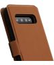 Minim 2-in-1 Samsung Galaxy S10 Hoesje Book Case en Back Coverr Bruin