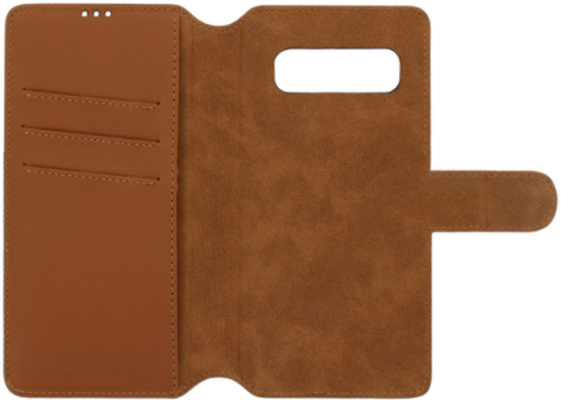 Minim 2-in-1 Samsung Galaxy S10+ Hoesje Book Case en Back Cover Bruin afbeelding 2