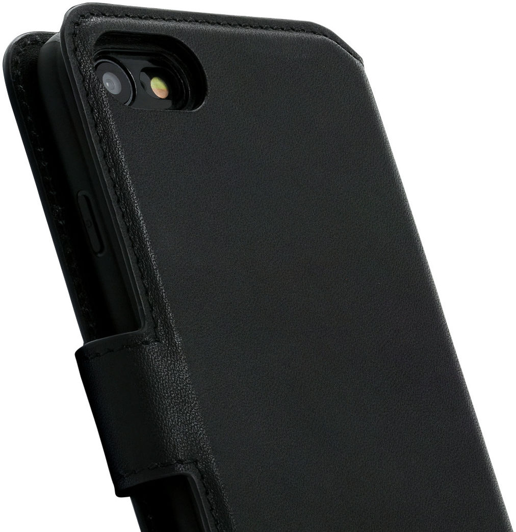 Minim 2-in-1 iPhone SE 2020/2022/8/7 Hoesje Bookcase & Backcover Zwart afbeelding 2