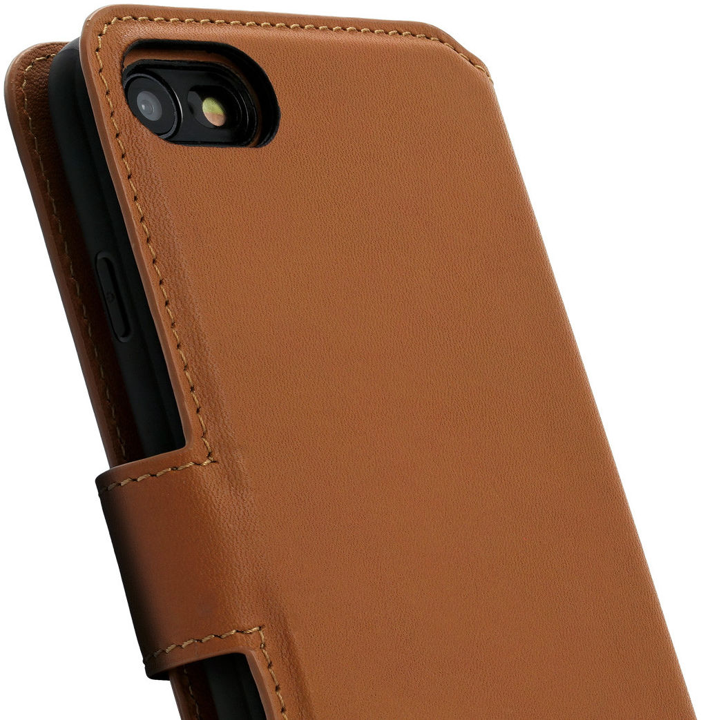 Minim 2-in-1 iPhone SE 2020/2022/8/7 Hoesje Bookcase & Backcover Bruin afbeelding 2