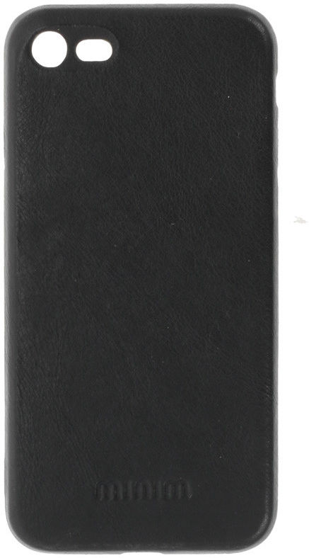 Minim iPhone SE (2020/2022) / 8 / 7 Hoesje Back Cover Leer Zwart afbeelding 3