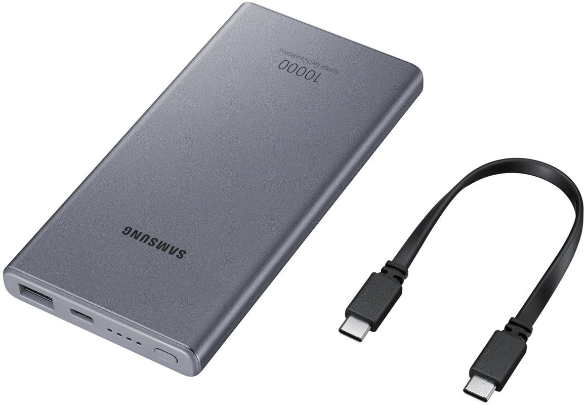 Originele Samsung 25W USB/USB-C Powerbank 10.000 mAh Fast Charge Grijs afbeelding 6