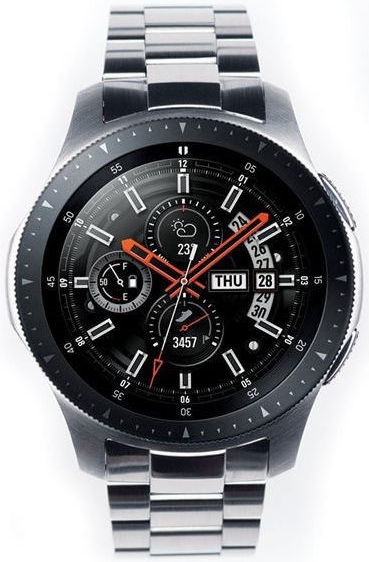 Ringke Metal Universeel Smartwatch 22MM Bandje Roestvrij Staal Zilver afbeelding 1