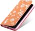 Apple iPhone 11 Pro Portemonnee Hoesje met Bloemen Print Oranje afbeelding 9