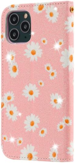 Apple iPhone 11 Pro Portemonnee Hoesje met Bloemen Print Roze afbeelding 5