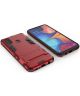 Samsung Galaxy M21 Hoesje Back Cover Met Kickstand Rood