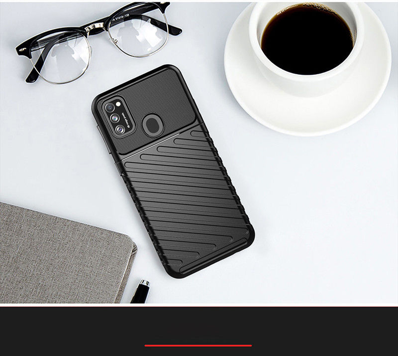 Samsung Galaxy M21 Twill Thunder Texture Back Cover Groen afbeelding 13