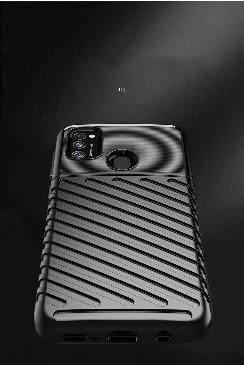Samsung Galaxy M21 Twill Thunder Texture Back Cover Groen afbeelding 9