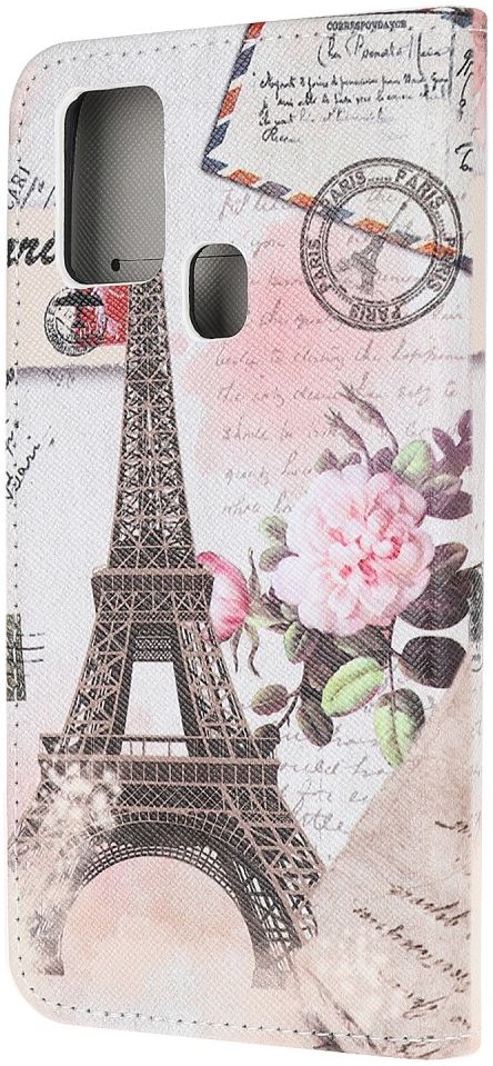 Samsung Galaxy M21 Book Case Hoesje Wallet met Print Eiffeltoren afbeelding 3