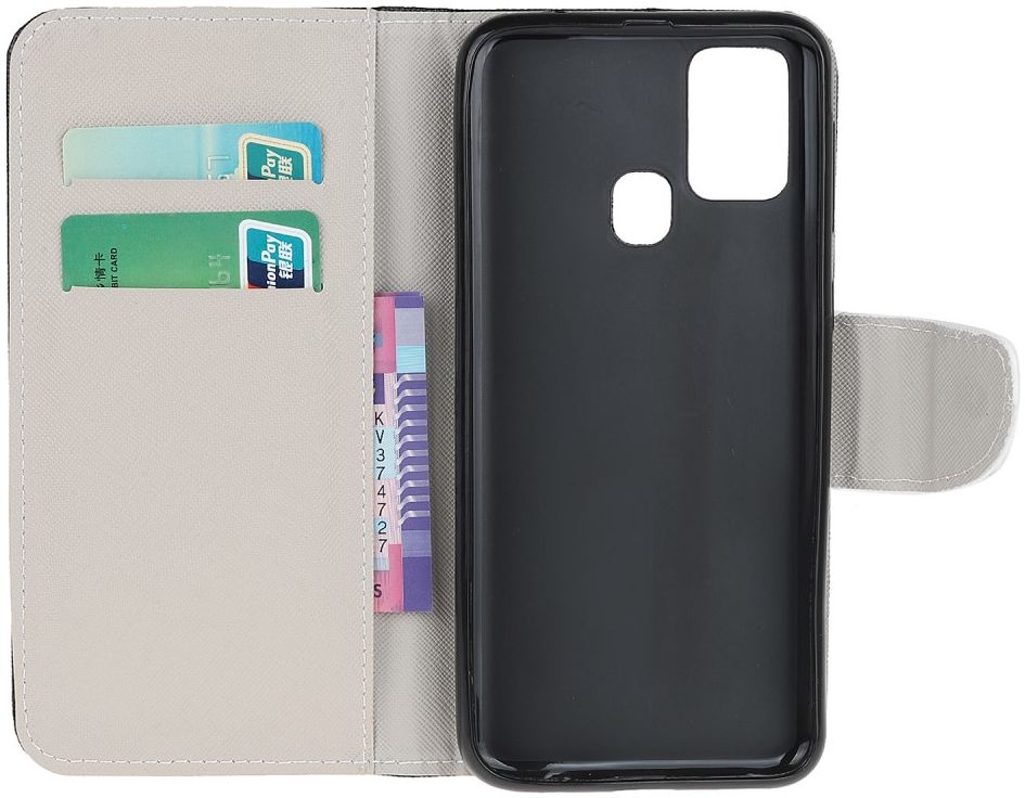 Samsung Galaxy M21 Book Case Hoesje Wallet Print Boom afbeelding 5