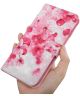 Samsung Galaxy A21s Book Case Hoesje Wallet Print Blossom