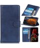 Samsung Galaxy Note 20 Hoesje Portemonnee Book Case Met Pasjes Blauw