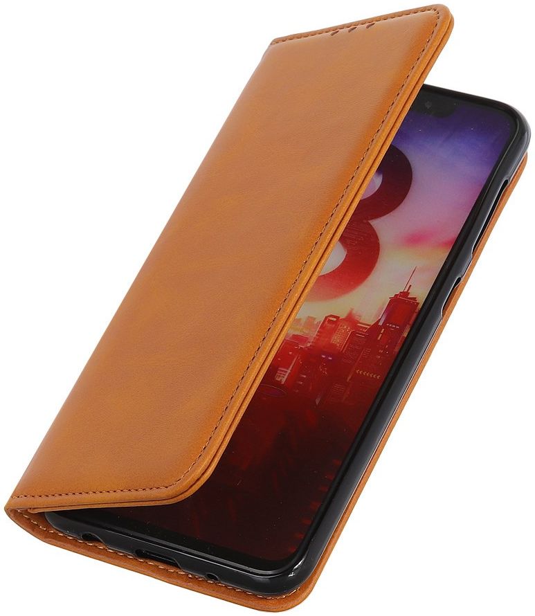 Samsung Galaxy Note 20 Splitleren Portemonnee Hoesje Bruin afbeelding 8