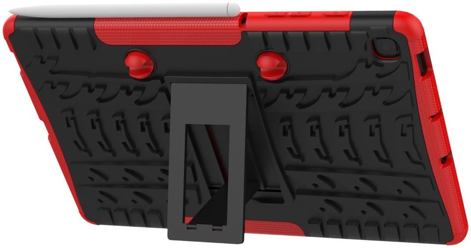 Samsung Galaxy Tab S6 Lite Hybride Kickstand Hoes Rood afbeelding 6