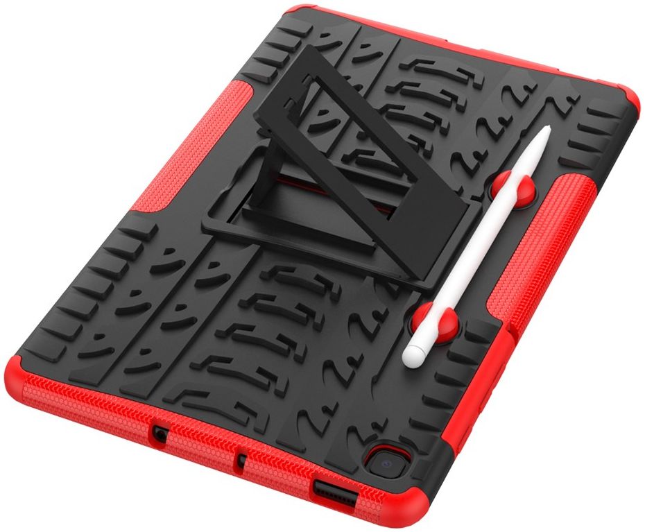 Samsung Galaxy Tab S6 Lite Hybride Kickstand Hoes Rood afbeelding 7