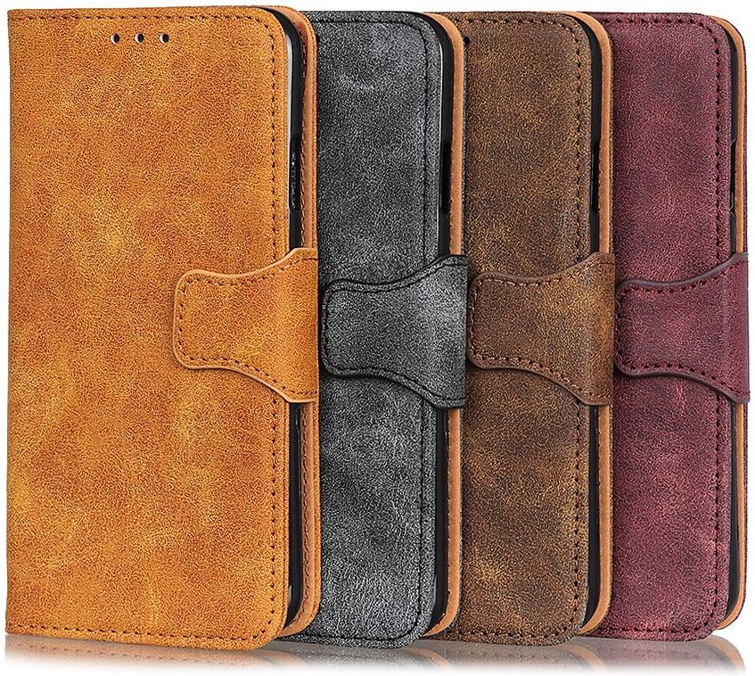Sony Xperia 10 II Hoesje Vintage Portemonnee Grijs afbeelding 7