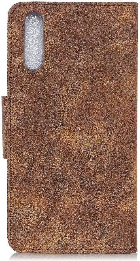 Sony Xperia 10 II Hoesje Vintage Portemonnee Coffee afbeelding 6