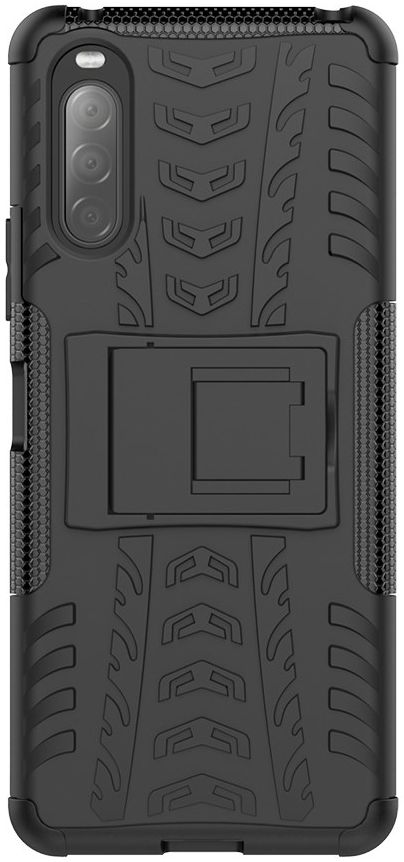 Sony Xperia II Hybride Hoesje met Kickstand Zwart afbeelding 1