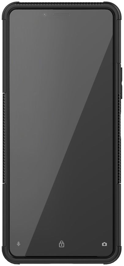 Sony Xperia II Hybride Hoesje met Kickstand Zwart afbeelding 2