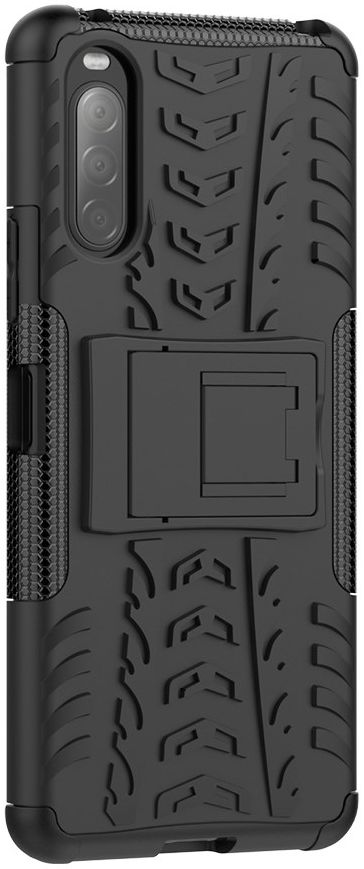 Sony Xperia II Hybride Hoesje met Kickstand Zwart afbeelding 3
