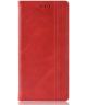 LG K51S Lederen Wallet Stand Hoesje Rood
