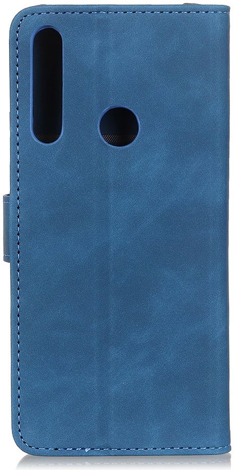 Huawei Y6p Book Case Hoesje Vintage Portemonnee Blauw afbeelding 6