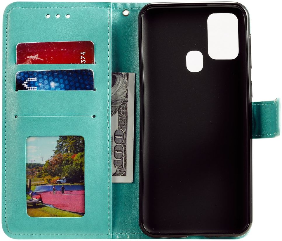 Huawei P Smart 2020 Portemonnee Hoesje Met Mandala Groen afbeelding 1