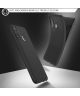 Huawei P Smart 2020 Hoesje Twill Slim Texture Back Cover Zwart
