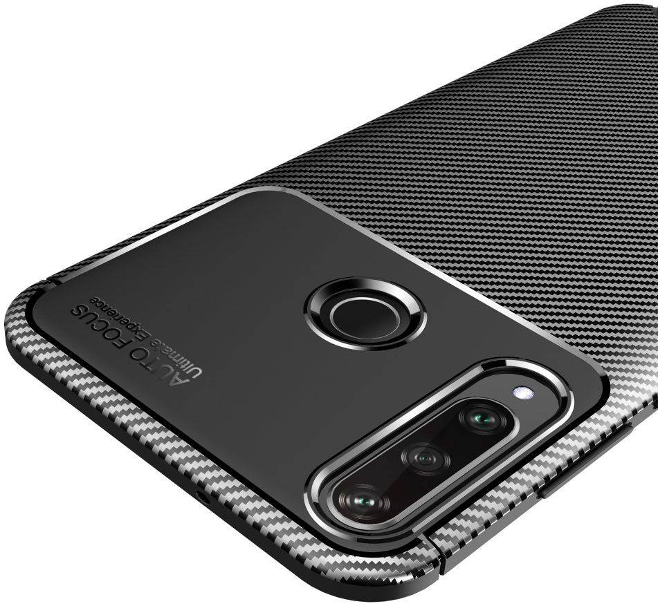 Huawei Y6p Hoesje Geborsteld Carbon Zwart afbeelding 8