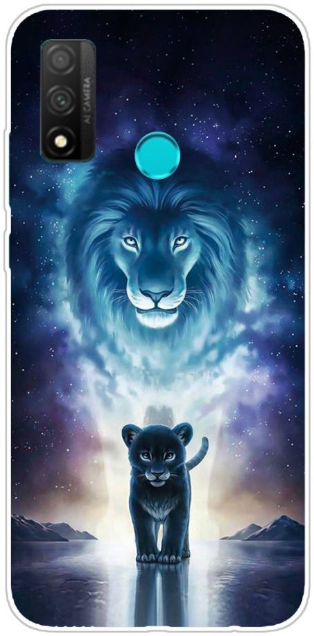 Huawei P Smart 2020 TPU Back Cover Met Leeuw Print afbeelding 1